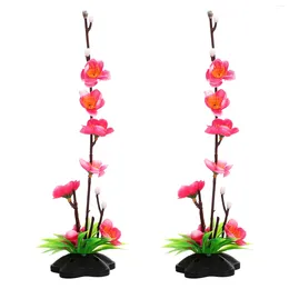 Fleurs décoratives 2 pièces, chou-fleur Sashimi, plantes décoratives de mariage, décors de plats à Sushi en plastique