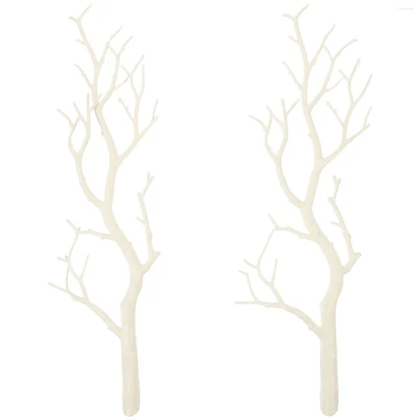 Fleurs décoratives 2 pièces Branches sèches brindilles de noël bouleau pour Vases grandes décorations de mariage plante tiges florales Manzanita