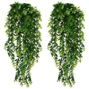 Decoratieve bloemen 2 pc's Hangende Garland Vine Flower Trailing Bracket Plant Artificial for Home Decoration Party Decor