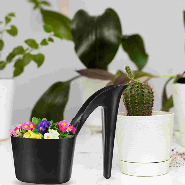 Pots de fleurs décoratifs à talons hauts, 2 pièces, jardinières de plantes d'intérieur, décor Floral, plantation d'extérieur en plastique