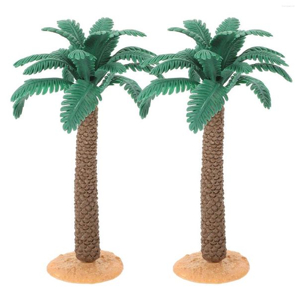 Fleurs décoratives 2 PCS AMÉDICAGE PLANTES Ornements Modèles ACCESSOIRES 2PCS (PVC AVEC SIMULATION DE BASE PAMPE