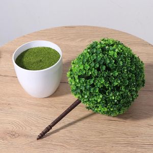 Decoratieve bloemen 2 PCS Plastic Topiary Ball Artificial Indoor Plants Pot Realistische Sucplificant