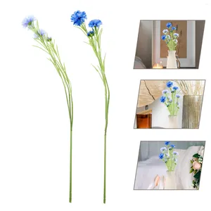 Decoratieve Bloemen 2 Stuks Simulatie Auto Korenbloem Decors Gesimuleerd In Bulk Nep Picks Desktop Props