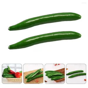 Decoratieve bloemen 2 pc's Simulatie Cucumber Food Shop Decor Props schuim po -komkommers