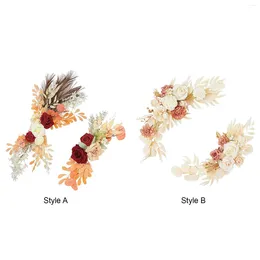 Decoratieve bloemen 2 stuks Silk Wedding Arch Flower Multicolors for Ceremony Welcome Sign Home