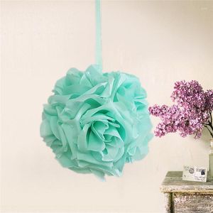 Decoratieve bloemen 2 Maat Mini Silk Artificial Rose Bouquet Wedding Decoratie Bloem voor doe -het -zelf feestballen