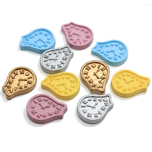 Fleurs décoratives 20/50 / kawaii horloge plateback résine cabochon embellissements pour le scrapbooking artisanat bricolage arcs accessoires centraux