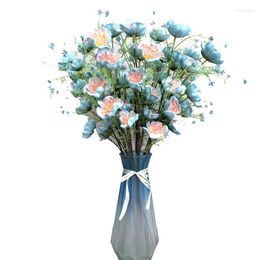 Fleurs décoratives 20 Branches azalée artificielle décoration de mariage Bouquet fleur en soie Arrangement de Table