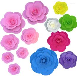 Flores decorativas 20 CM Espuma artificial Flor color de rosa Ventana de exhibición festiva para bodas Decoraciones navideñas