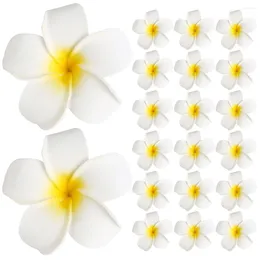 Decoratieve Bloemen 20 Stuks Kunstmatige Frangipani Hoofdtooi Accessoire Tiara Vrouwen Haarspeldjes Eva Accessoires Antislip Miss