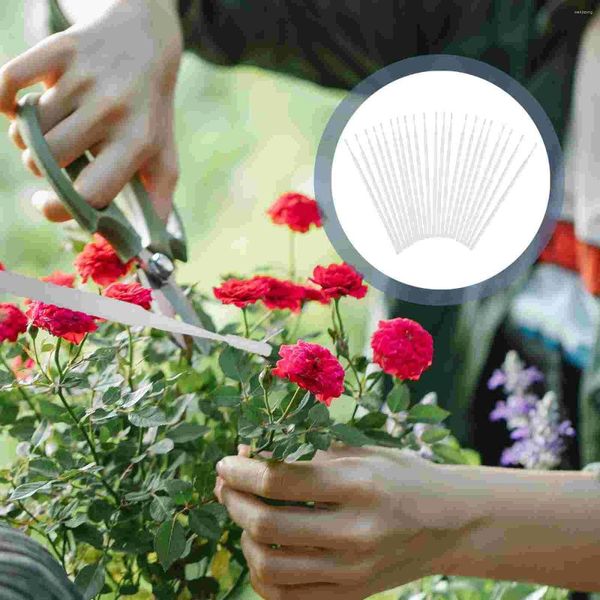 Flores decorativas 20 PCS Polinizador Herramientas de jardinería Fruta Tiller Pluma Plástico Plantación Melocotonero para