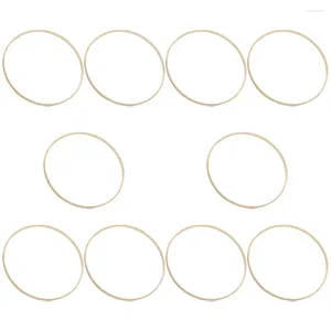 Decoratieve bloemen 20 PCSdecoratieve DIY Kerstkrans Lei Moss Bamboo Circle Party Supply Crafts Materiaal Jubileum Leis Ring Tool