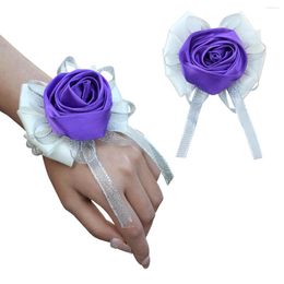 Decoratieve bloemen 2022 Rose Wedding Supplies Pols Set Bruidsmeisjes Fake Bridal Accessories Party
