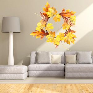 Fleurs décoratives 2023 automne Thanksgiving guirlande pendentif décoration maison chambre simulé guirlande Halloween fête tenture murale