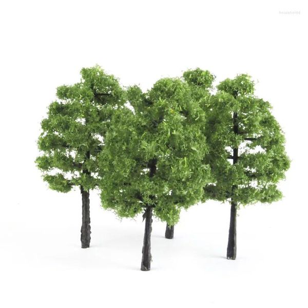 Flores decorativas 20 piezas de 3,5 cm Mini Modelo Modelo Micro Landscape Decoración Diseño de tren Accesorios DIY Plastic Artificial Miniatura Toys