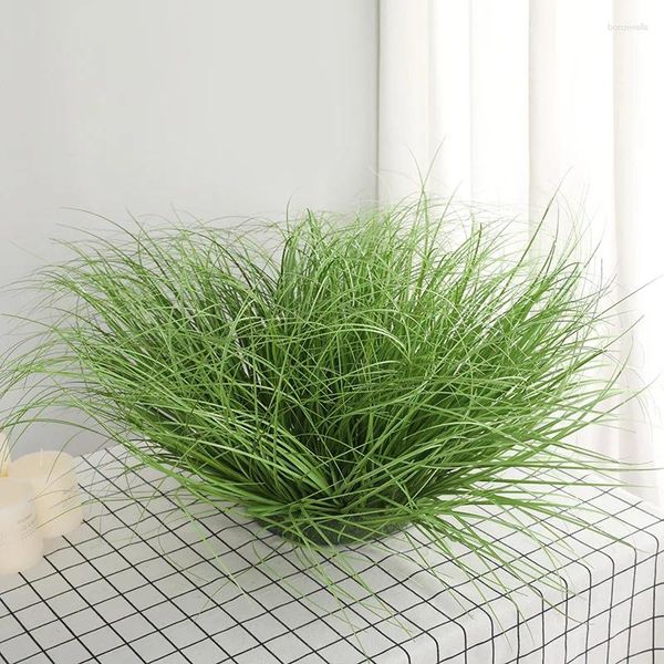 Fleurs décoratives 20pcs Fleur artificielle Decoration Home Decoration Single Clat Catre Plant Indoor Mur Green Onion Grass