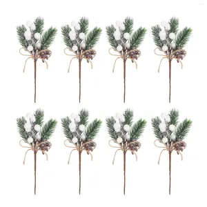 Decoratieve bloemen 20 stks Kerst kunstmatige bessentakken Props Diy Flower Arrangement