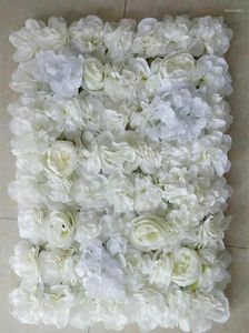 Fleurs décoratives 20PCs / lot 60X40CM Romantique Artificielle Pivoine Rose Fleur Mur Pour La Scène De Noce Et Toile De Fond Décorations Fournitures