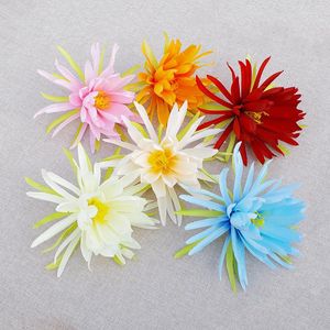 Fleurs décoratives 20pcs / lot Fleur Artificielle Tête Epiphyllum Coloré Panneau Mural Accessoires Décor À La Maison De Mariage Fond DIY Guirlande