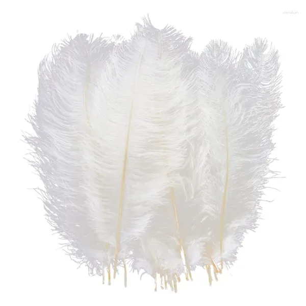 Fleurs décoratives 20pcs Plumes d'autruche naturelles pour la décoration de mariage artisanal Accessoire