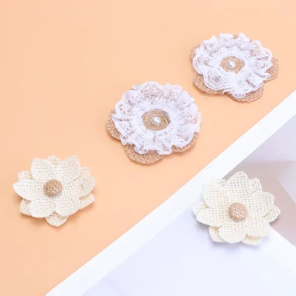 Fleurs décoratives 24 pcs Chapeur de fleur Artisanat Rustique M DIY MATÉRIAUX VINTAGES MAINS MAINS