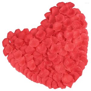 Fleurs décoratives 2400 pièces pétales de Rose artificielles rouge fête Simulation tissu fleur fille mariage décor vacances