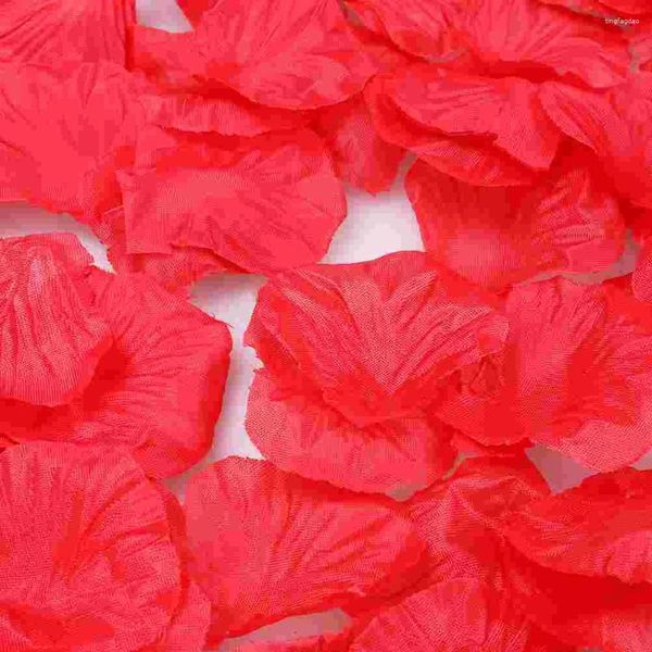 Flores decorativas 2400 PCS Jarrón de libros para pétalos de rosa artificiales Tapado de San Valentín Mesa de boda falsa Simulación de fiesta de dispersión