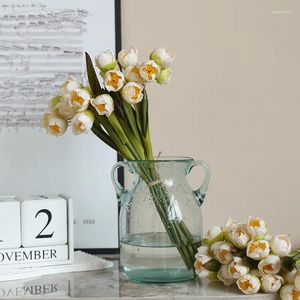 Decoratieve Bloemen 24 Hoofd Bos Bellflowers Zijden Bloemen Woondecoratie Nep Bruidsboeket Bruiloft Tafel Decor Lelie De Vallei