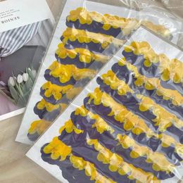 Flores decorativas 250 piezas secas Presionadas de color amarillo púrpura Purple Corydalis Suaveolens Hance Flower Plants Herbarium para joyas postales de marcador