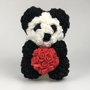 Decoratieve bloemen 25 cm schuim Rose Panda Handgemaakte geschenken voor vriendin op Valentijnsdag/voor kinderen en vriendschapsafstudeerceremonie