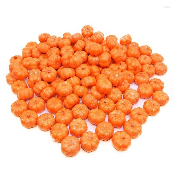 Fleurs décoratives 25pcs Halloween Pumpkins Mini Fake Vegetable Artificial Pumpkin DIY Craft Thanksgiving Automne Harmning Décor