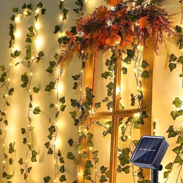 Fleurs décoratives 2m-10m Night Light String Battery Powered Vine Vine Fairy Lights Christmas Garland USB