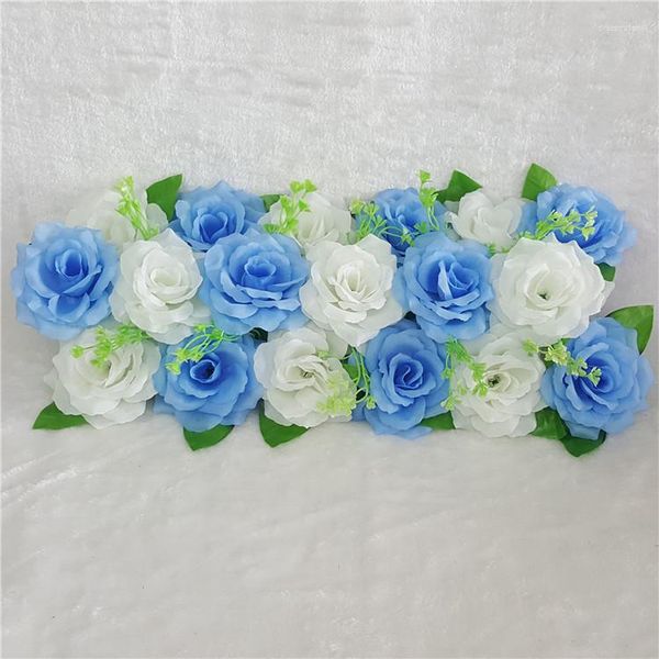 Fleurs décoratives 2 pc 50 cm mariage fleur arc toile de fond décor accessoires soie artificielle Rose Arrangement route Guide coureur