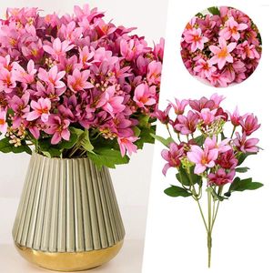 Fleurs décoratives 2pc fleur Lily plante décoration maison support de mariage Vase de sol artificiel grand