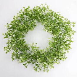 Flores decorativas 2 piezas 175 cm artificial Babysbreath Vine Gypsophila Garland falso plástico colgante planta boda fiesta DIY hogar jardín decoración