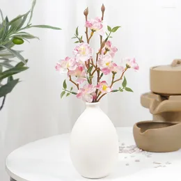 Decoratieve bloemen 2pcs 29 cm (h) Angel Peach Blossom Branch Home Decoratie voor woonkamer kantoor el etc