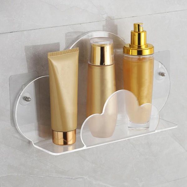 Flores decorativas 2 piezas 2pcs en forma de nube estante flotante de estilo nórdico soporte de pared organizador de baño