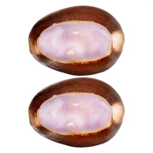 Fleurs décoratives 2pcs Creative Shell Decor Desktop Conch Ornent Aquarium naturel