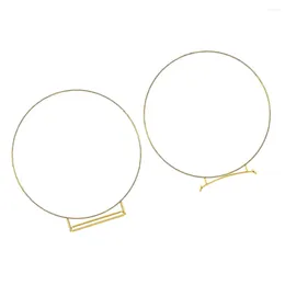 Fleurs décoratives 2pcs Metal Floral Hoop CentoEd for Table Craft Ring DIY MARDIAT CIET PIET