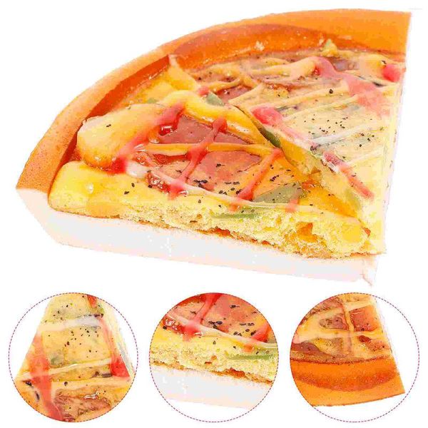 Fleurs décoratives 2pcs Pizza Slice Good Durable Light Safe Nice Model Simulé Pour Props Decor