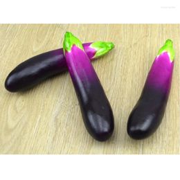 Decoratieve bloemen 2 stks realistische kunstmatige aubergines faux aubergines simulatie schuim groente decoraties voor thuis en kantoor