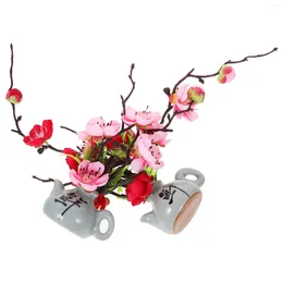 Decoratieve bloemen 2 stks sashimi pruimenbloesem decor koud schotel bloem ornament sushi bord