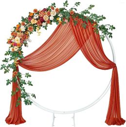 Fleurs décoratives 2pcs de mariage arc arc décoration décoration bien bienvenue zone de saule feuille de saule 1,8m vigne rose simulée artificielle
