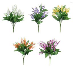 Fleurs décoratives 2 pièces mariage artificiel aspect réaliste faible entretien parfait pour une utilisation intérieure ou extérieure fleur