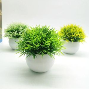 Fleurs décoratives 2 pièces fausses plantes d'entretien à faible coût Style à forte impact durable Faux d'herbes pour décoration pour décoration