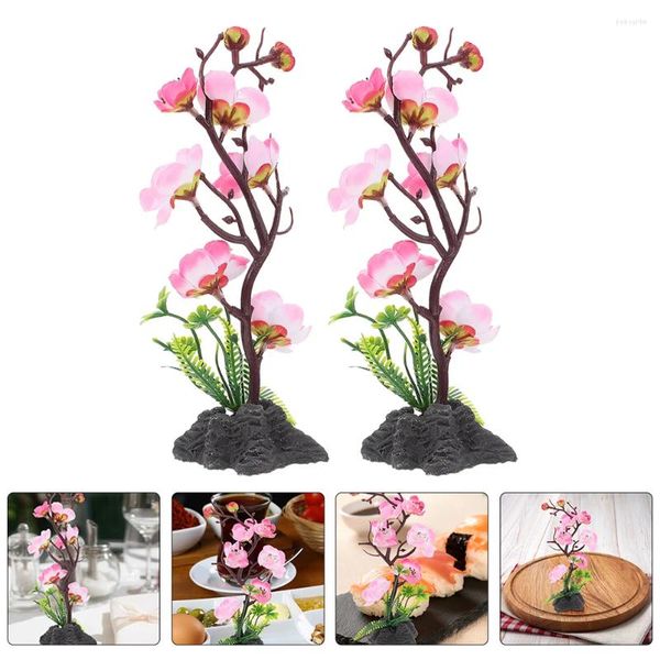 Fleurs décoratives 3 pcs japonais hors d'œuvres