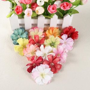 Decoratieve bloemen 30/90 stuks kunstzijde madeliefje bloemhoofdjes DIY nep bruiloft woondecoratie handwerk slinger accessoires