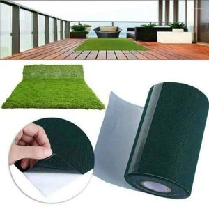 Fleurs décoratives 300 1000 cm Practical Durable Lawn Grass Carpet Artificial Turf Seaming Tape Drop