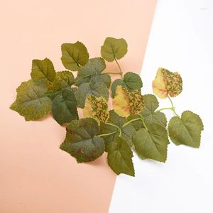 Fleurs décoratives 300 pièces plantes artificielles feuilles de soie couronnes de mariage bricolage cadeaux boîte décorations de noël pour la maison