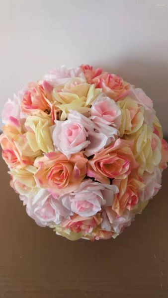 Fleurs décoratives 30cm Diamètre Artificielle Rose Fleur Boule Pour Mariage Maison Boutique Fête Affichage Décoration Artisanat Cadeau Saint Valentin Décor